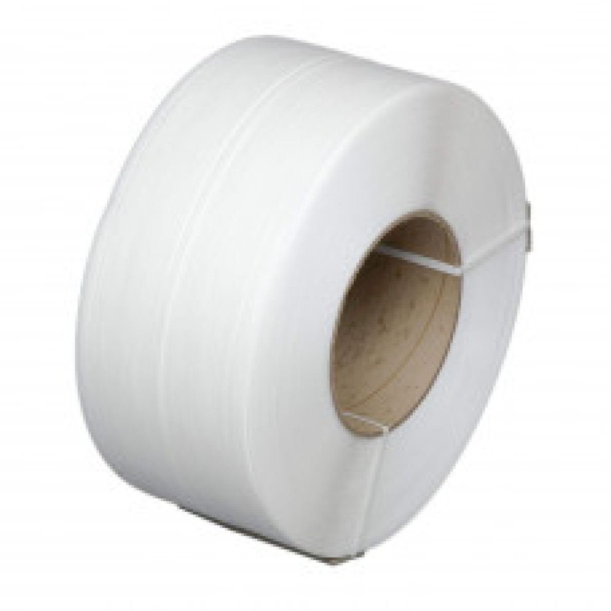 Spriegošanas lente PP 9mm х 0,50mm x 4000m, balta, serde Ø200mm