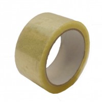 Transparent packaging tape 50mm wide, 66m/roll, ACRYLIC