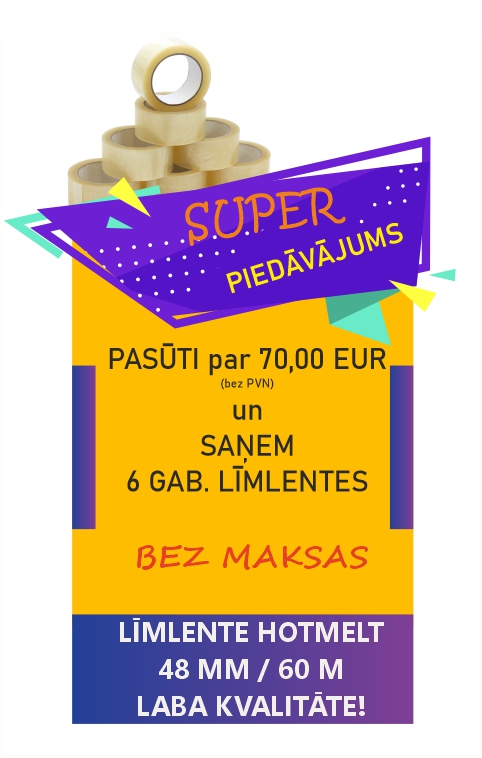 lēta pakošanas līmlente